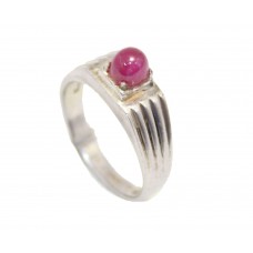 Ruby Ring Silver Sterling 925 Unisex Men Jewelry Handmade Natural Gemstone A780